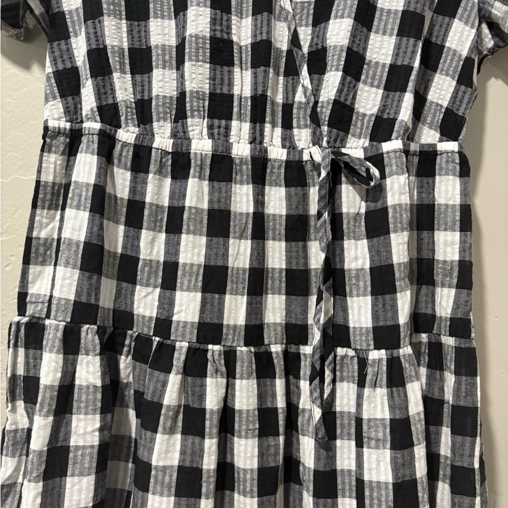 Croft & Barrow Black & White Checkered Dress - Picture 5 of 8